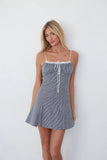 Liv Gingham Fit and Flare Mini Dress