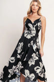 ETERNAL FLORA BLACK MAXI DRESS