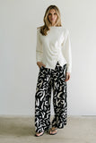Jerzey Asymmetrical Sweater in Ivory FINAL SALE