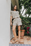 Kortney Floral Embroidered Shorts