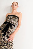 WILD ROMANCE LEOPARD KNIT MIDI DRESS FINAL SALE