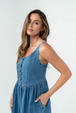 Jacklyn Denim Midi Dress