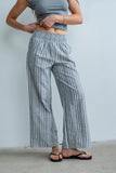 Indiana Striped Pants in Black