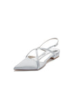 Simple Pointed Toe Ankle Straps Kitten Heels