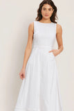 CLOUDLIGHT SUMMER WHITE MIDI DRESS