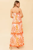 TROPICAL LAGOON O RING MAXI DRESS
