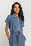 Sherry Denim Midi Dress