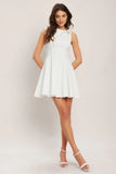 ELEGANT MOMENT WHITE MINI DRESS