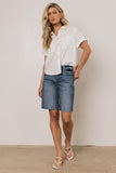 Nash Button Up in White FINAL SALE