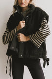 Johanna Sherpa Vest in Black FINAL SALE