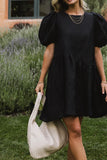 Maison Textured Mini Dress in Black FINAL SALE