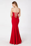 Poppy Maxi Dress Strapless Fitted Dress
