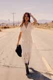 Maxene Embroidered Midi Dress FINAL SALE