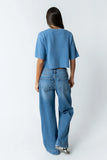Macey Knit Sweater in Blue