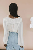 Frankie Sheer Peplum Blouse FINAL SALE