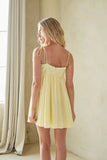 Bebe Button Up Bow Mini Dress