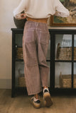 Lisette Barrel Jean in Mauve Courduroy FINAL SALE