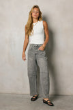 Lisette Barrel Jean in Grey FINAL SALE