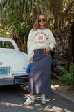 Rayne Striped Maxi Skirt in Navy FINAL SALE