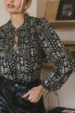 Isolde Printed Blouse FINAL SALE