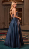 Mindy Mikado Ball Gown Corset A line Evening Dress