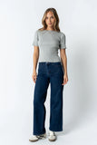 Waylen Ribbed Sweater in Heather Grey
