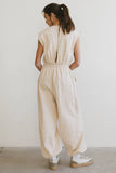 Weekend Warrior Jumpsuit in Ivory FINAL SALE