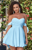 Sophie Mini Dress Light Blue