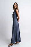 Charles Maxi Dress in Slate Blue FINAL SALE