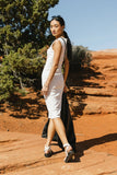 Zarela Ribbed Dress in White FINAL SALE