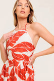 MARLEY MAXI DRESS TROPICAL HALTER MAXI FINAL SALE