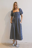 Katerina Polka Dot Midi Dress FINAL SALE