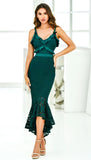 Leanne Midi Dress Emerald Green