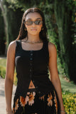 Apollo Knit Tank Top in Black