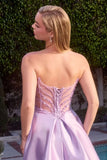 Annika Gown A line Corset Dress With Pockets