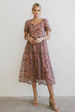 Elowyn Floral Midi Dress FINAL SALE