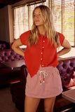 Clark Cardigan in Red