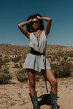 Trina Denim Romper