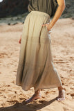 Mckenna Textured Skirt in Olive FINAL SALE
