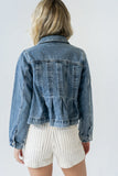 Riley Peplum Denim Jacket
