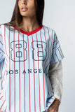 Home Run Oversized Tee in Blue