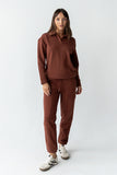 Patricia Barrel Sweatpants in Burgundy FINAL SALE