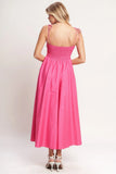 PRETTY IN PINK MIDI DRESS