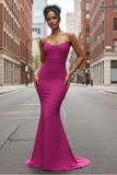 Daris Gown Berry Cat Eye Scoop Neckline Dress