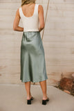 Zada Midi Skirt in Sage FINAL SALE