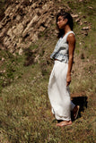 Kiaan Baggy Pants in White FINAL SALE