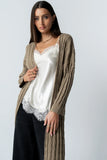 Eve Ribbed Duster in Taupe