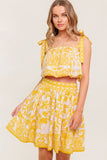 SUNLIT DREAMS TOP SKIRT SET YELLOW