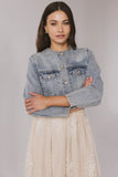 Marlowe Cropped Denim Jacket FINAL SALE