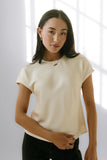 Marvin Satin Blouse in Cream